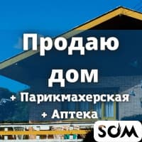 Продаю дом, 5 комнат+ Парикмахерскую + Аптеку, 30 000 $, б/п