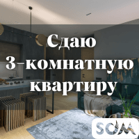 Сдаю 3-комнатную квартиру, Салиева/Лермонтова, б/п