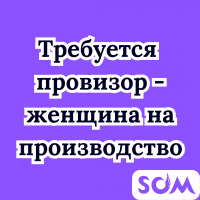 Требуется провизор - женщина на производство!