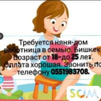 Требуется няня-дом работница
