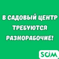 Требуются разнорабочие в садовый центр!